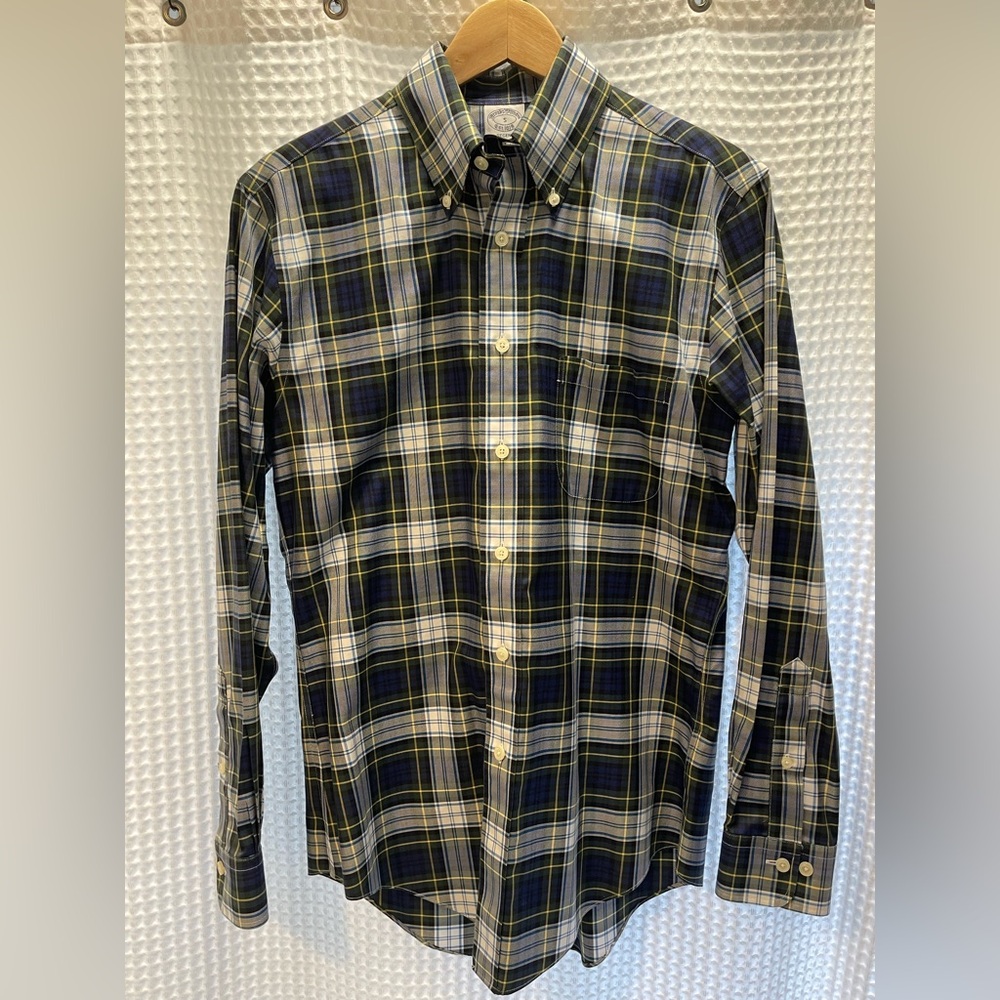 Plaid Non-Iron Regent Fit Brooks Brothers Button Down